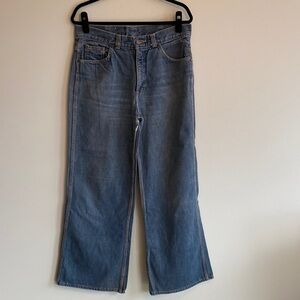 Vintage H.A.S.H. Star 1970s Blue Straight Leg 5 pocket Jeans
